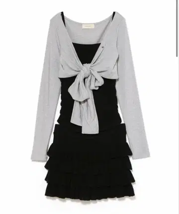 andmary Candice frill set up black