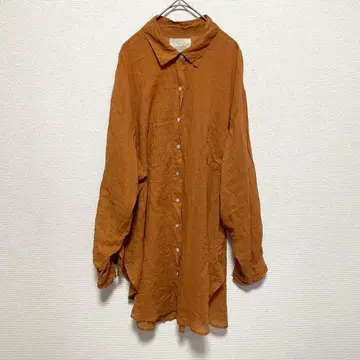 Ungrid 브라운 롱 셔츠 F 사이즈