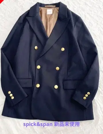 미사용 새상품 spick&span 네이비 테일러드 자켓