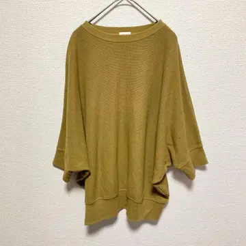 URBAN RESEARCH DOORS 와플 니트 돌먼 슬리브