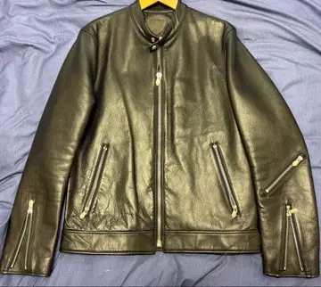 딜 디자인 가죽 싱글 라이더 자켓