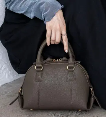 미사용 라운드 스타 2way 미니백 익명 배송 미니 보스턴 초코 컬러