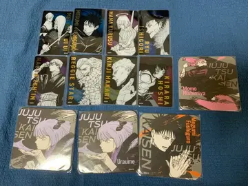 주술회전 클리어 카드 코스터 세트