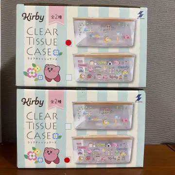 별의 커비 클리어 티슈 케이스 전 2종 세트