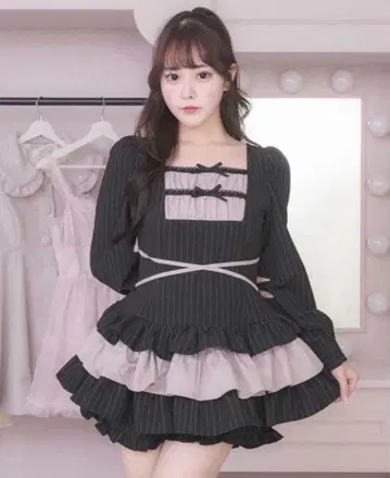 pium 사다리 리본 티어드 셋업