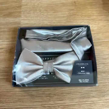 실버 나비 넥타이 결혼식 신랑 세트