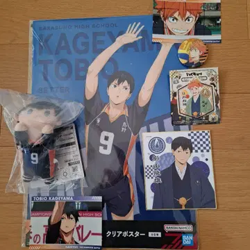 하이큐!! 카게야마 토비오 세트 봉제 인형 클리어 포스터 등