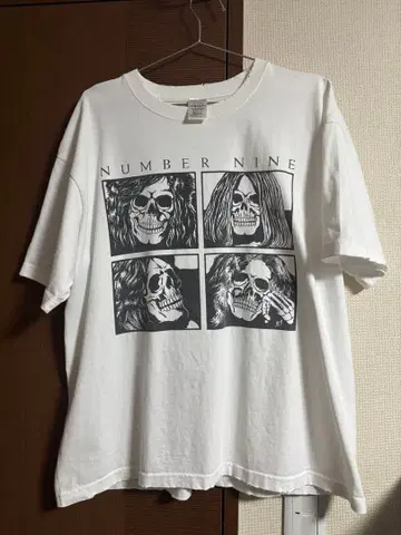 NUMBER (N)INE 스컬 프린트 T셔츠 사이즈 3