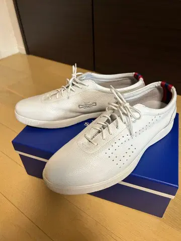 TOP SEVEN 화이트 가죽 스니커즈 42