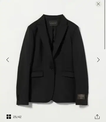 블랙 테일러드 자켓