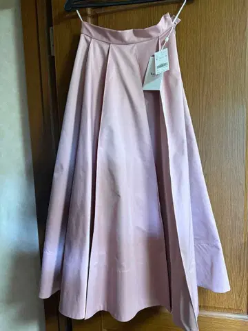 Ameri 핑크 플레어 스커트