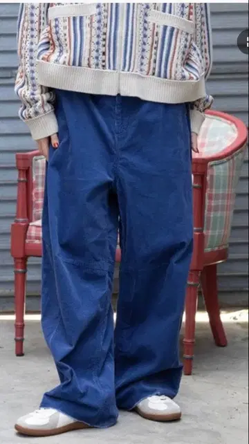 niko and - 네이비 와이드 팬츠 L 사이즈