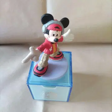 미키마우스 피규어 투명 케이스 포함 레트로