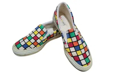 CONVERSE 루빅스 큐브 패턴 스니커즈