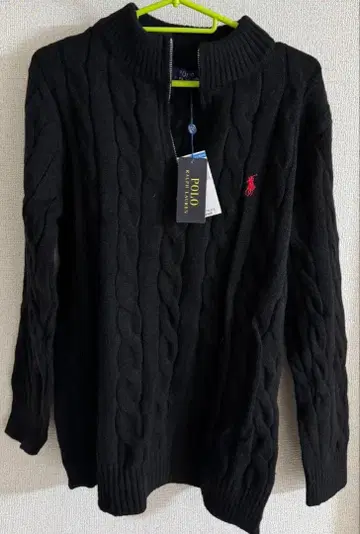 폴로 랄프로렌 하프 지퍼 스웨터