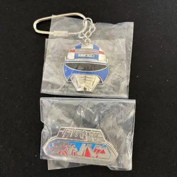 우주형사 메탈 컬렉션 샤이더 키링 갸반 로고 핀즈