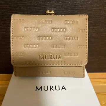 MURUA 3단 폴더형 지갑 베이지 [ 새상품 ]