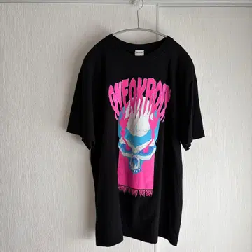 원 오케이 록 티셔츠 블랙 L 사이즈