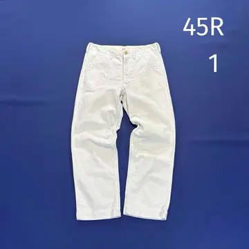 45R 베이커 팬츠 롱 팬츠 사이즈 1 S~M 정도 화이트 계열