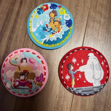 캐릭터 자수 패치 3세트