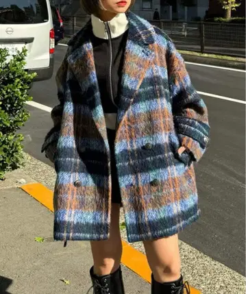 PAGEBOY 샤기 블레이저 코트