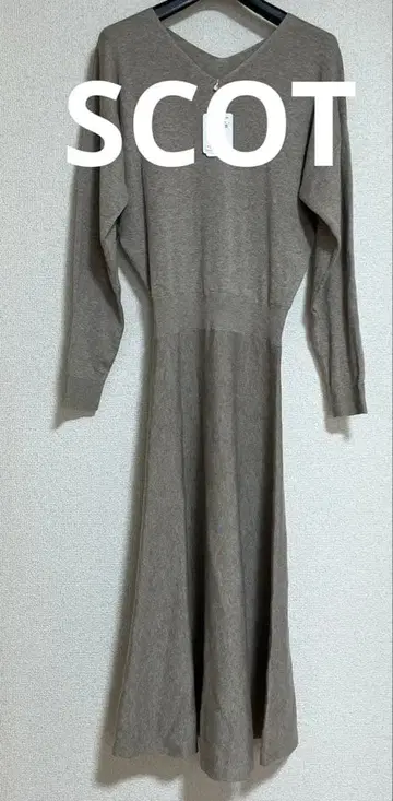 스콧 클럽 니트 원피스 새상품 M