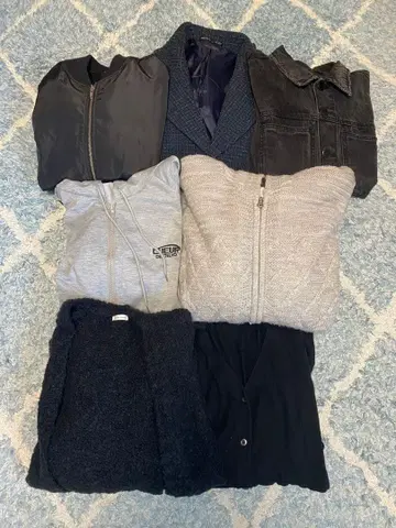 여성용 아우터 가디건 묶음 판매 7점 주로 M-L 사이즈