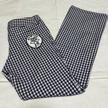 JUN&ROPE 준앤로페 깅엄 체크 패턴 골프 팬츠 M