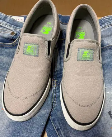 슈퍼스타 그레이 슬립온 캔버스 신발 26.5cm