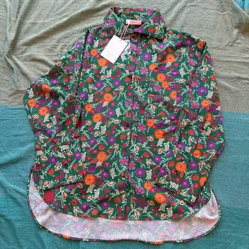 moyan ecri 꽃무늬 셔츠 사이즈 F 그린