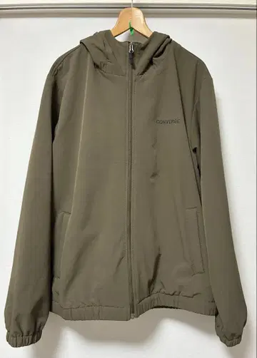 [ 새상품 ] 컨버스 블루종 속기모 후드티 베이지 XL