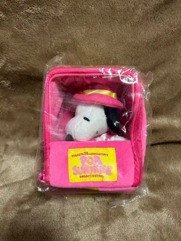 스누피 페스티벌 한정판 마스코트 인 선물 파우치 페스티벌