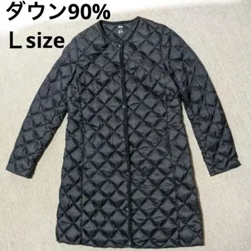 유니클로 울트라 라이트 다운 퀼팅 다운 코트 이너 다운 L 블랙