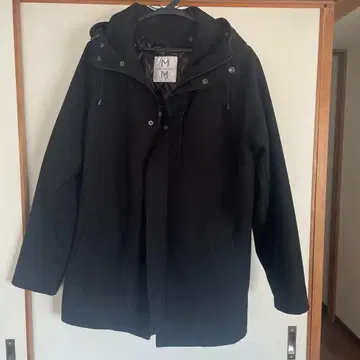 MEN'S MELROSE 블랙 후드 부착 자켓