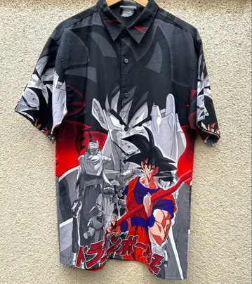 드래곤볼 Z 올 패턴 반팔 셔츠 오버 사이즈 애니메이션 손오공