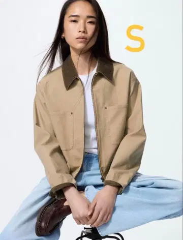 UNIQLO 집업 숏 자켓 S