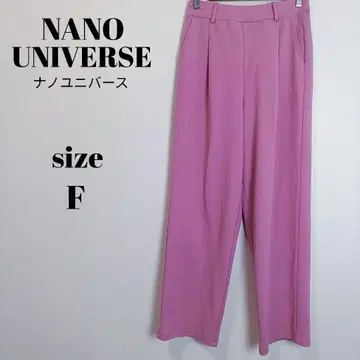 [ a2181 ] NANO UNIVERSE 슬랙스 팬츠 F 핑크