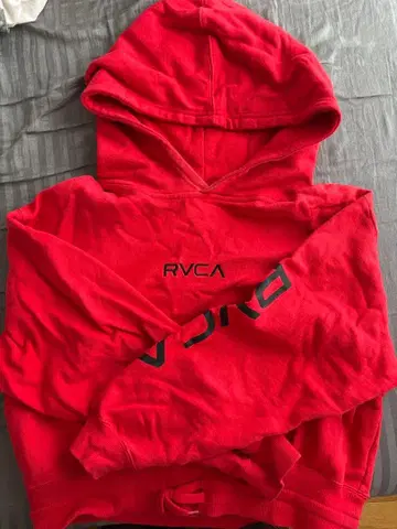 RVCA 빨간색 후드티 S 여성용