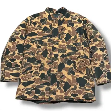 카모 패턴 밀리터리 자켓 충전솜