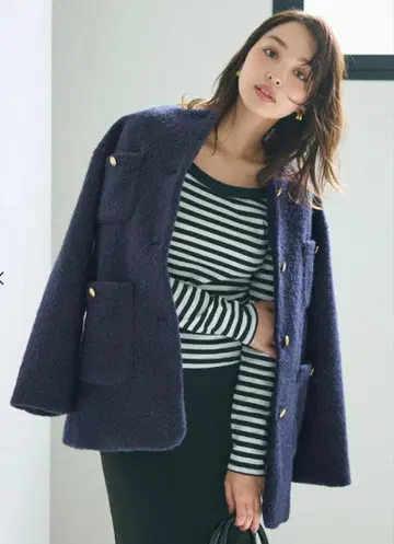 노카라 자켓 네이비 S