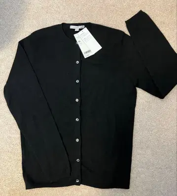 유니클로 UNIQLO 캐시미어 100% 크루넥 니트 가디건 블랙 M