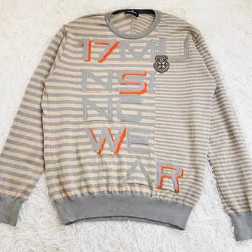 먼싱웨어 일본제 울 100% 니트 L 골프