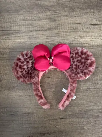 디즈니 레오파드 무늬 귀 머리띠