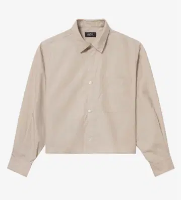 A.P.C. 베이지 크롭 셔츠