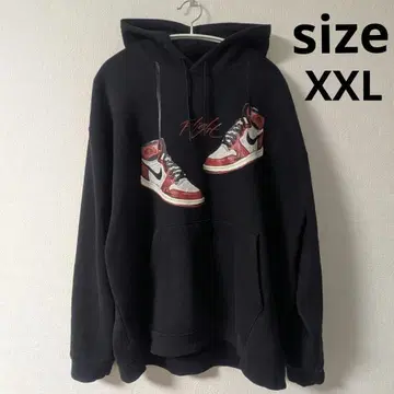 조던 1985 남성용 풀오버 후드티 시카고 블랙 XXL