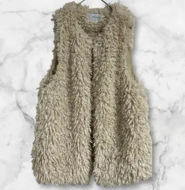 디스코드 베이지 퍼 베스트