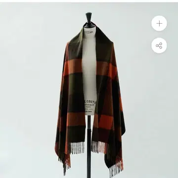 Joshua Ellis 대형 스톨 70x190cm 오렌지 블록