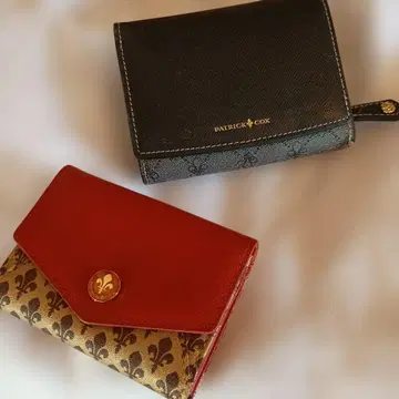 패트릭 콕스 2단 접이식 지갑 동전 지갑 세트