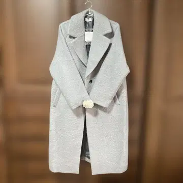 [택 포함 새상품] PLST 플라스테 샤기 체스터 코트 M 그레이