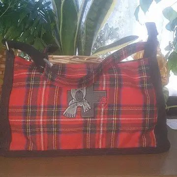 카스텔바작 타탄 체크 숄더